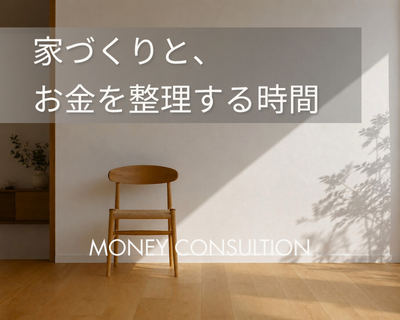 家づくりの前に、お金のことを整理する時間を|MONEY CONSULTATION