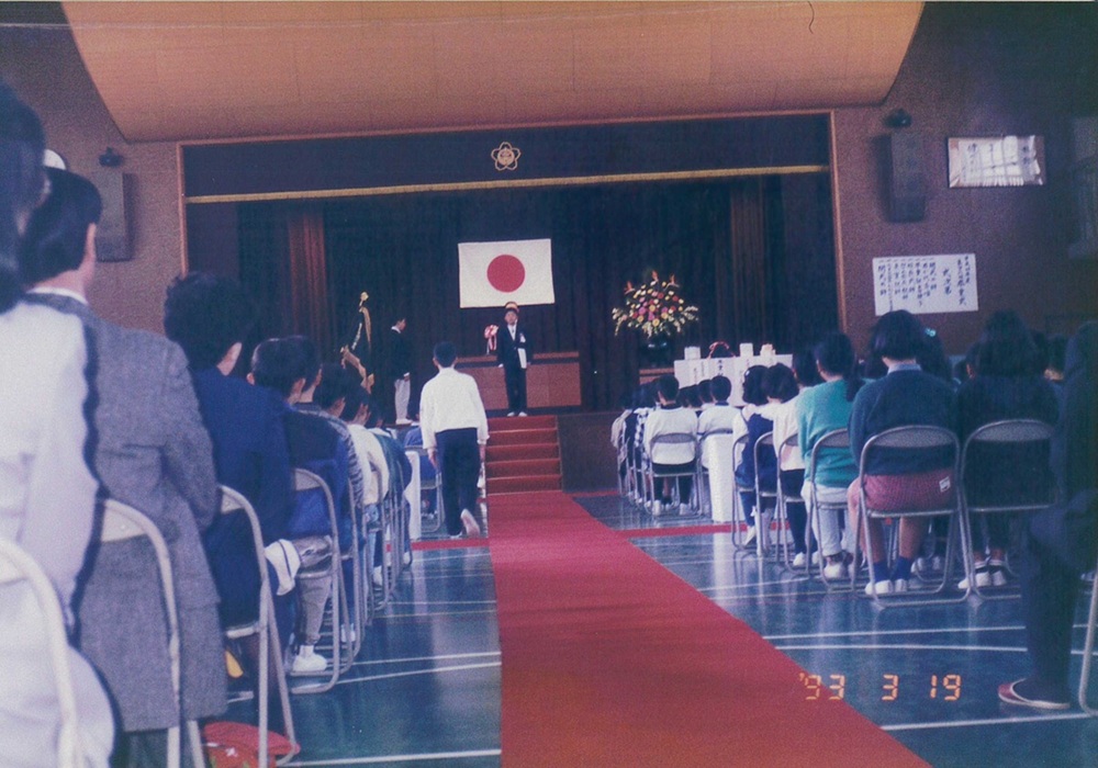 小学校卒業式の写真