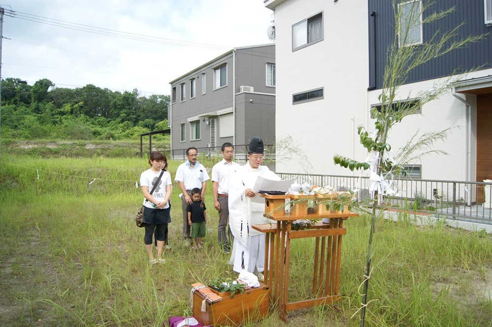 自宅建築時の地鎮祭