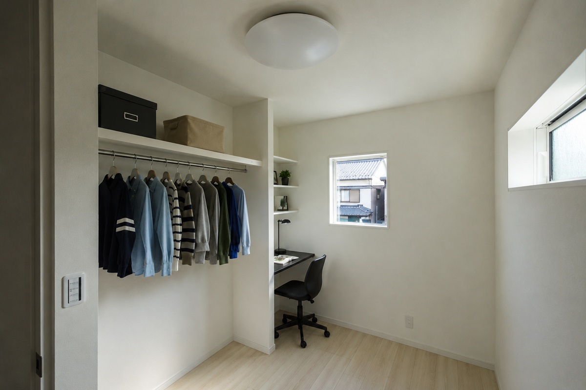 シンプルに使える子供部屋